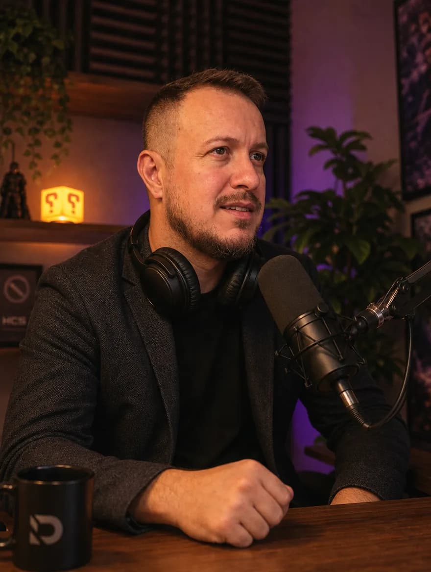 Estúdio de podcast